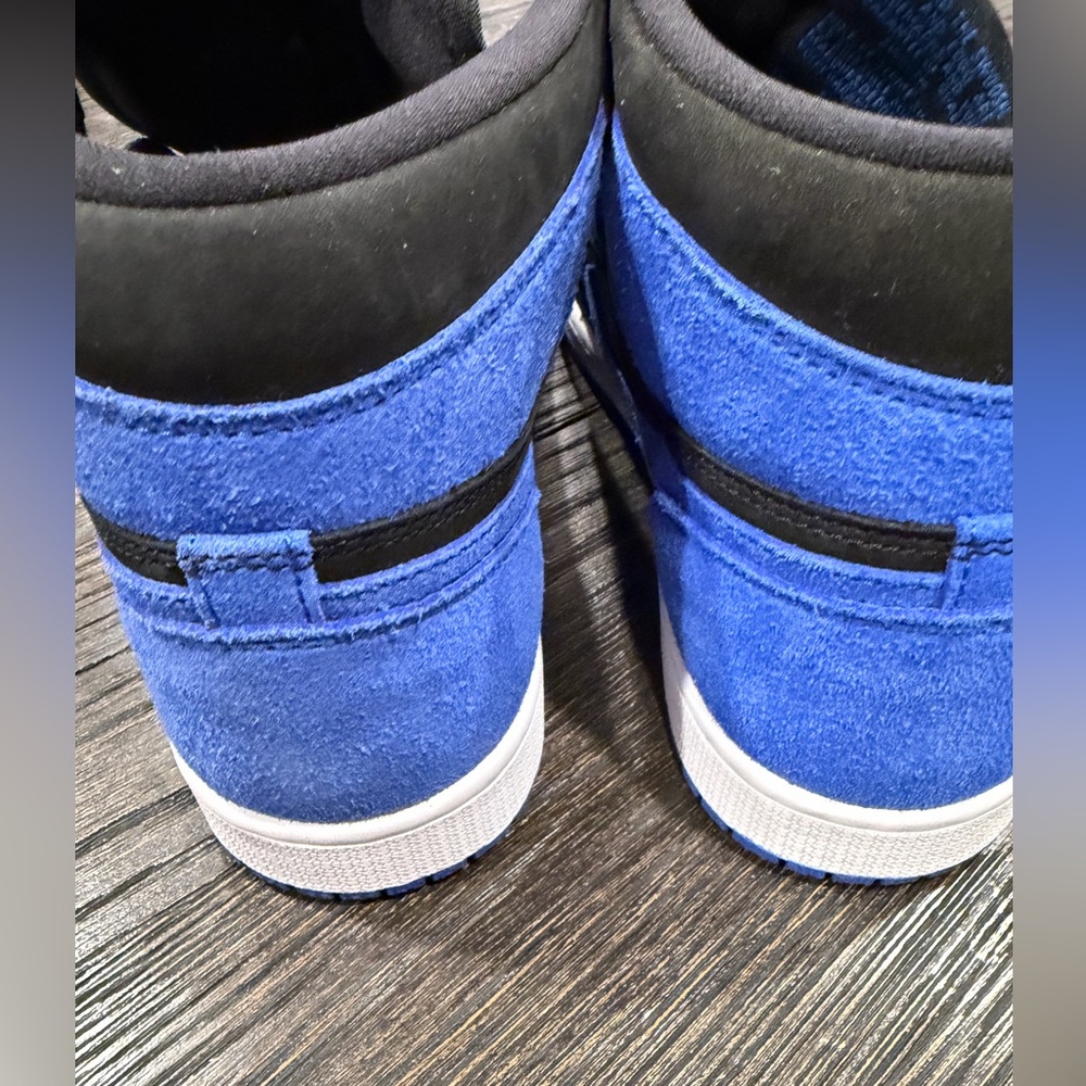 Nike air Jordan 1 Retro high OG size 8.5 Black/Royal Blue-white - Picture 8 of 11